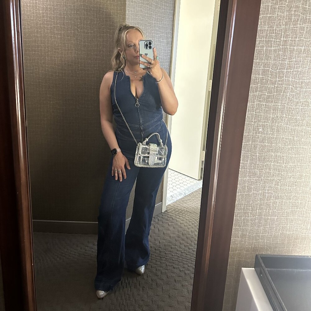 NWT Denim Jumpsuit
